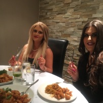 Kristina and Sara from Famous Pout in Prestwick, Ayrshire. Enjoying their meal and cursing me and my pictures lol.
